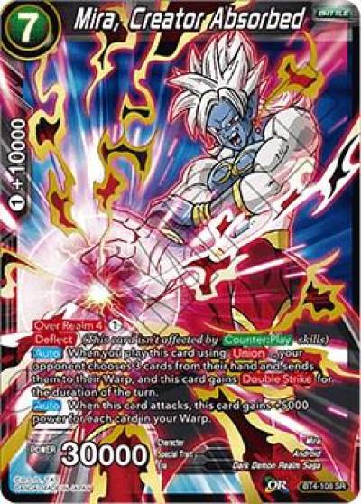 Mira Creator Absorbed BT4-108 Colossal Warfare Dragonball Super card