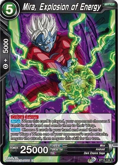 Mira Explosion of Energy BT10-134 Rise of the Unison Warrior Dragonball Super card