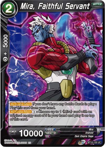 Mira Faithful Servant BT10-135 Rise of the Unison Warrior Dragonball Super card