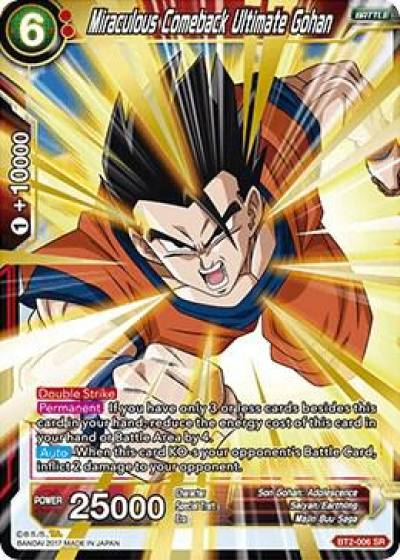 Miraculous Comeback Ultimate Gohan BT2-006 Union Force Dragonball Super card