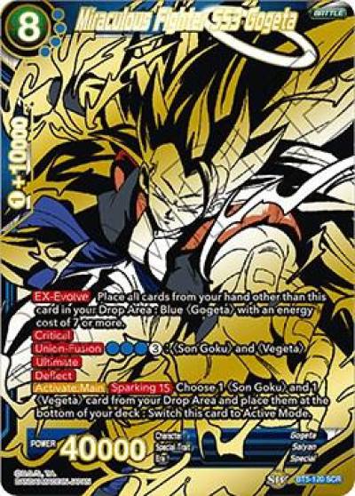 Miraculous Fighter SS3 Gogeta BT5-120 Miraculous Revival Dragonball Super card
