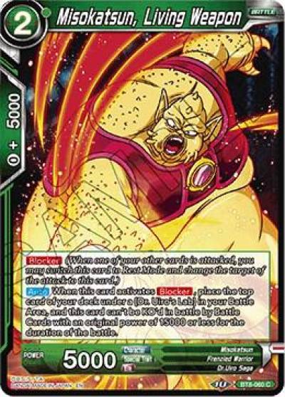 Misokatsun Living Weapon BT8-060 Malicious Machinations Dragonball Super card