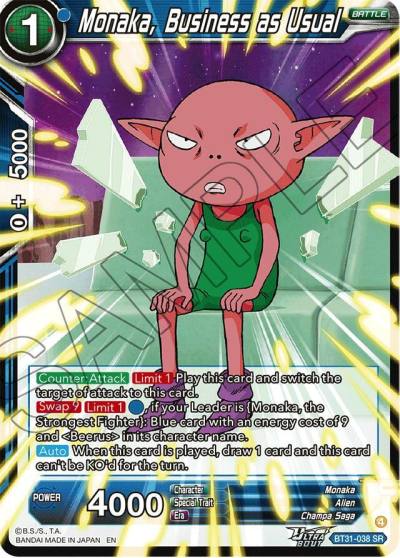 Monaka Business as Usual BT31-038 Impact Beyond Dimensions Dragonball Super card