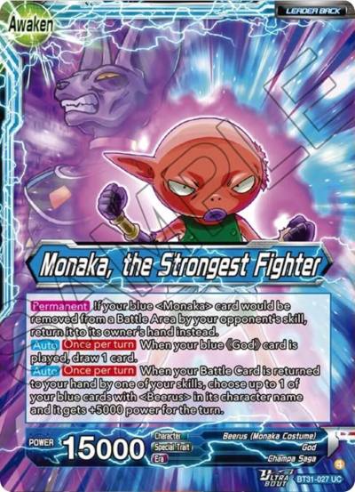 Monaka Monaka the Strongest Fighter BT31-027 Impact Beyond Dimensions Dragonball Super card