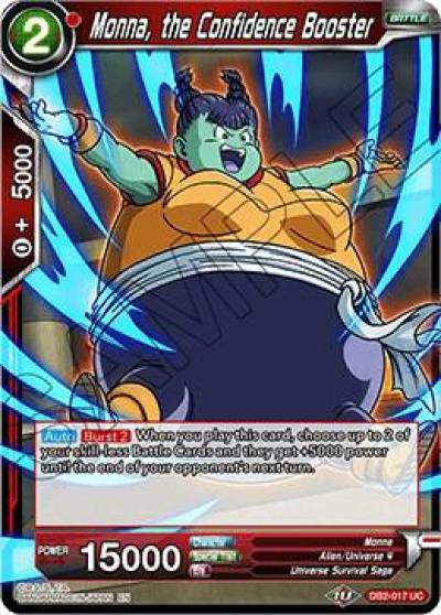 Monna the Confidence Booster DB2-017 Draft Box 05 - Divine Multiverse Dragonball Super card
