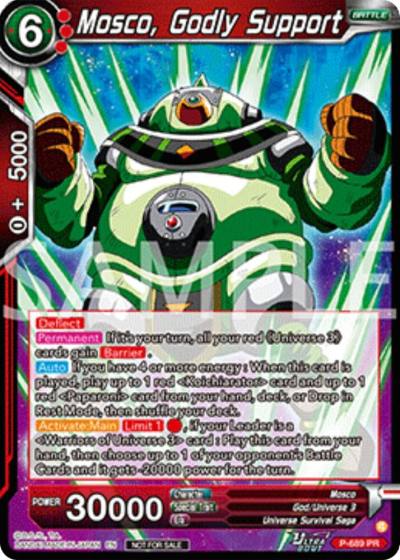 Mosco Godly Support Deluxe Pack 2025 Vol2 P-689 Promotion Cards Dragonball Super card
