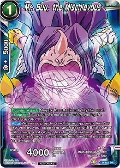 Mr Buu the Mischievous Power Booster Foil P-151 Promotion Cards Dragonball Super card