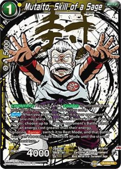 Mutaito Skill of a Sage Alternate Art P-159 Special Anniversary Set 2020 Dragonball Super card