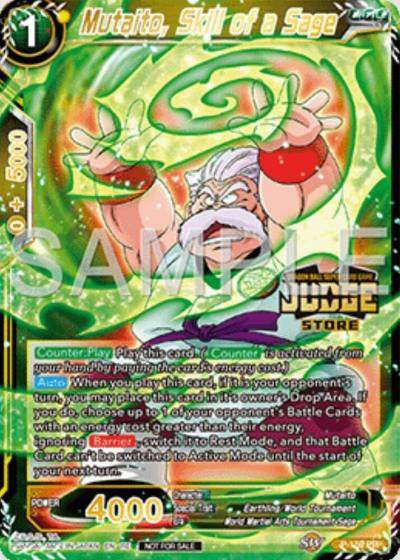 Mutaito Skill of a Sage Judge Pack Vol16 Store P-159 Judge Promotion Cards Dragonball Super card