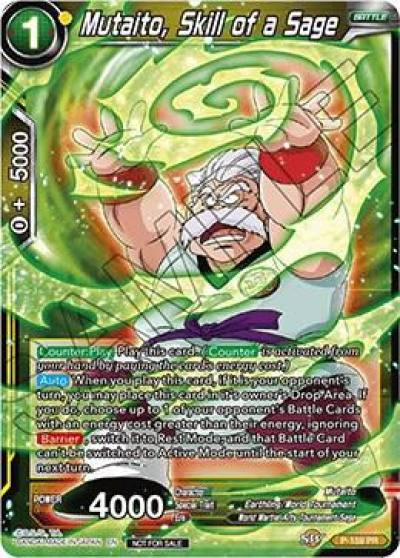 Mutaito Skill of a Sage Power Booster P-159 Promotion Cards Dragonball Super card