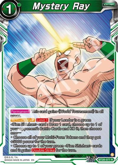 Mystery Ray BT28-077 Prismatic Clash Dragonball Super card