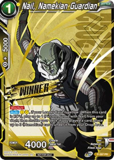 Nail Namekian Guardian Winner Stamped Championship Pack 2022 Vol1 P-397 Promotion Cards Dragonball Super card
