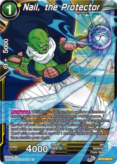 Nail the Protector BT17-092 Ultimate Squad Dragonball Super card