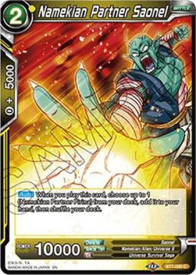 Namekian Partner Saonel Foil BT7-090 Assault of the Saiyans Dragonball Super card