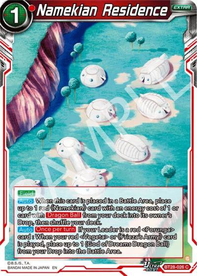 Namekian Residence BT28-026 Prismatic Clash Dragonball Super card