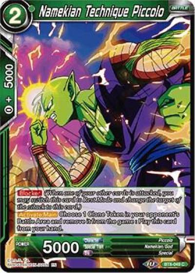 Namekian Technique Piccolo Foil BT8-049 Malicious Machinations Dragonball Super card