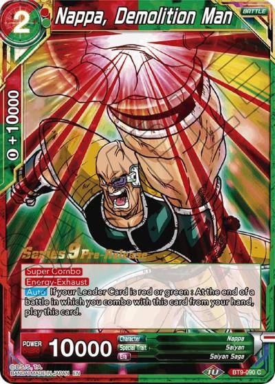 Nappa Demolition Man BT9-090 Universal Onslaught Pre-Release Cards Dragonball Super card