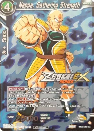 Nappa Gathering Strength Event Pack 13 BT23-063 Tournament Promotion Cards Dragonball Super card