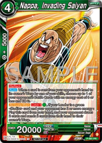 Nappa Invading Saiyan Deluxe Pack 2025 Vol1 P-661 Promotion Cards Dragonball Super card