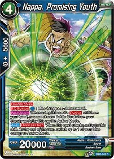 Nappa Promising Youth DB3-042 Draft Box 06 - Giant Force Dragonball Super card