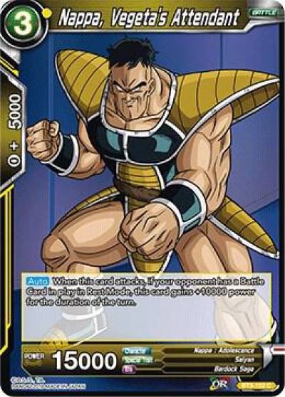 Nappa Vegetas Attendant BT3-102 Cross Worlds Dragonball Super card