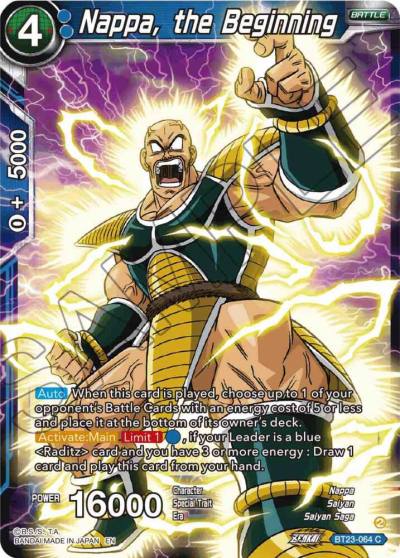 Nappa the Beginning BT23-064 Perfect Combination Dragonball Super card