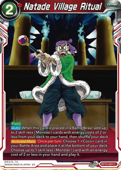 Natade Village Ritual Foil BT15-024 Saiyan Showdown Dragonball Super card