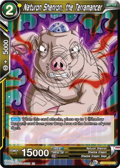 Naturon Shenron the Terramancer BT11-114 Vermilion Bloodline Dragonball Super card