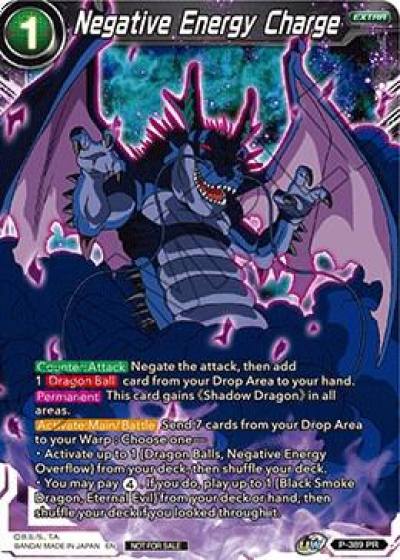 Negative Energy Charge Tournament Pack Vol 8 P-389 Tournament Promotion Cards Dragonball Super card