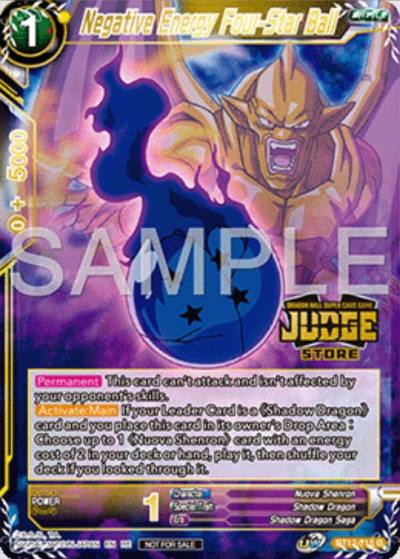 Negative Energy Four Star Ball Judge Pack Vol16 Store BT12-115 Judge Promotion Cards Dragonball Super card