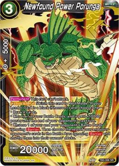 Newfound Power Porunga TB3-066 Clash of Fates Dragonball Super card