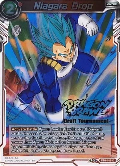 Niagara Drop Dragon Brawl Draft Tournament Gold Stamped DB1-019 Promotion Cards Dragonball Super card