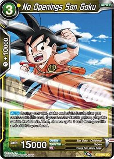 No Openings Son Goku BT3-090 Cross Worlds Dragonball Super card