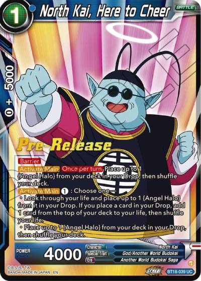 North Kai Here to Cheer BT18-039 Dawn of the Z-Legends Pre-Release Cards Dragonball Super card