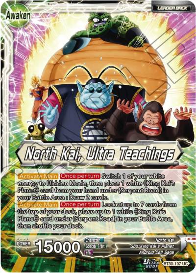 North Kai North Kai Ultra Teachings BT30-107 Three Glorious Fighters Dragonball Super card