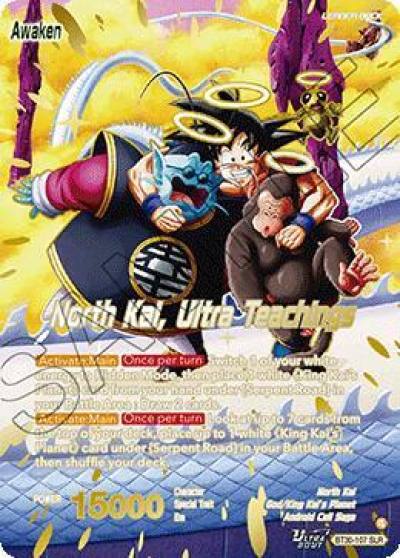 North Kai North Kai Ultra Teachings SLR BT30-107 Three Glorious Fighters Dragonball Super card