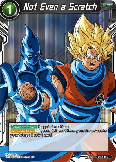 Not Even a Scratch Event Pack 08 DB2-160 Tournament Promotion Cards Dragonball Super card
