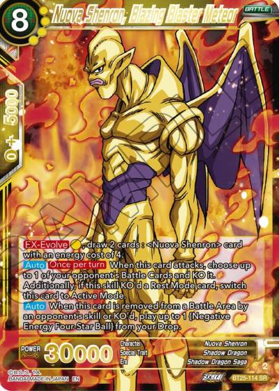Nuova Shenron Blazing Blaster Meteor BT25-114 Legend of the Dragon Balls Dragonball Super card