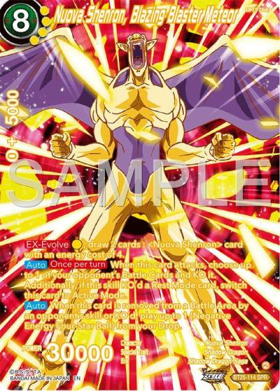 Nuova Shenron Blazing Blaster Meteor SPR BT25-114 Legend of the Dragon Balls Dragonball Super card