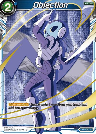 Objection Alternate Art Foil BT1-052 Special Anniversary Set Dragonball Super card