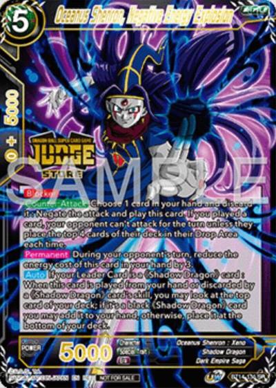 Oceanus Shenron Negative Energy Explosion Judge Pack Vol16 Store BT14-135 Judge Promotion Cards Dragonball Super card
