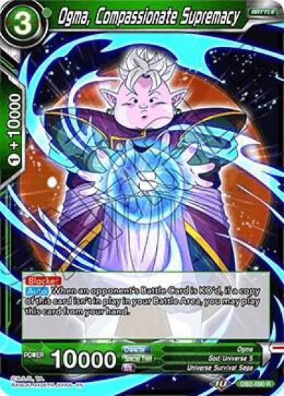 Ogma Compassionate Supremacy DB2-090 Draft Box 05 - Divine Multiverse Dragonball Super card