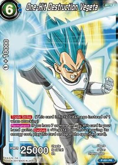 One Hit Destruction Vegeta P-001 Promotion Cards Dragonball Super card