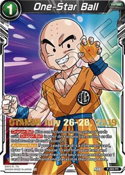 One Star Ball OTAKON 2019 P-089 Promotion Cards Dragonball Super card