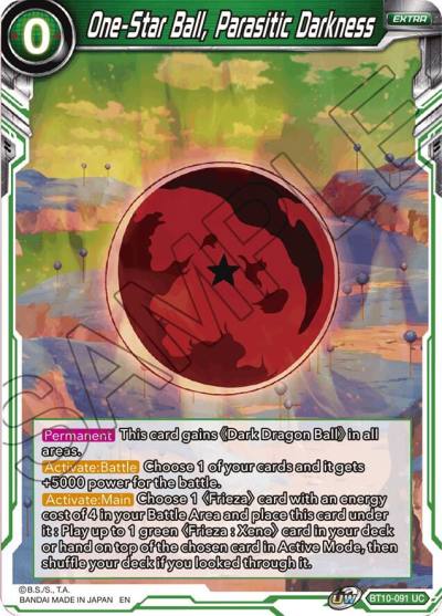One Star Ball Parasitic Darkness Foil BT10-091 Rise of the Unison Warrior Dragonball Super card