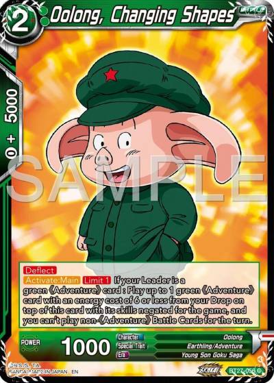 Oolong Changing Shapes BT27-056 History of Z Dragonball Super card