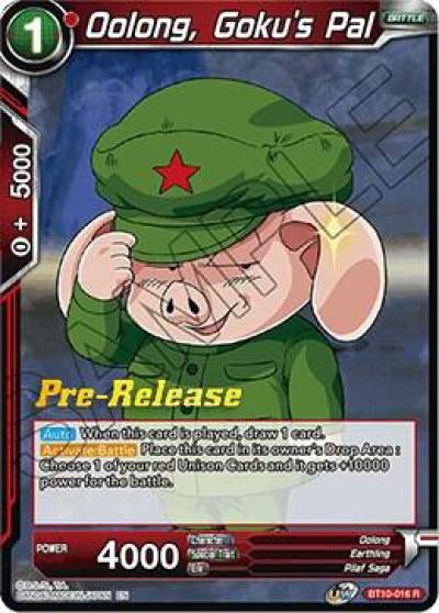 Oolong Gokus Pal BT10-016 Rise of the Unison Warrior Pre-Release Cards Dragonball Super card