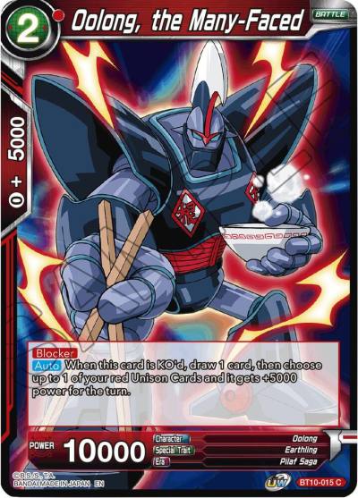 Oolong the Many Faced BT10-015 Rise of the Unison Warrior Dragonball Super card