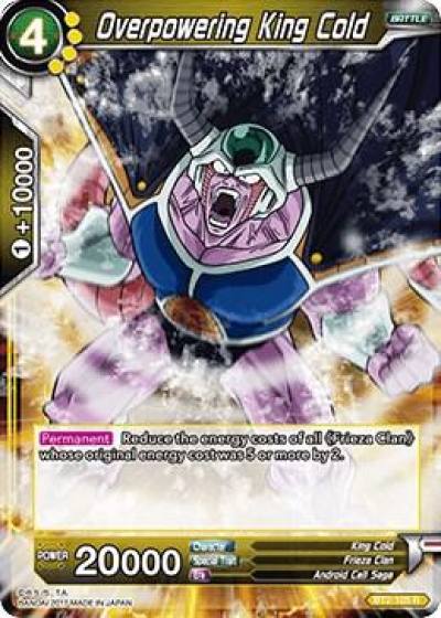 Overpowering King Cold BT2-105 Union Force Dragonball Super card