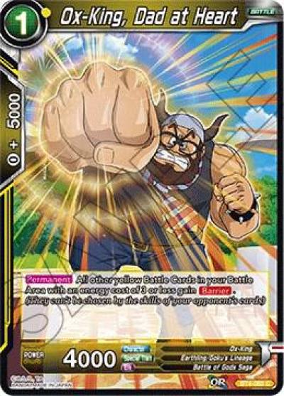 Ox King Dad at Heart BT4-088 Colossal Warfare Dragonball Super card